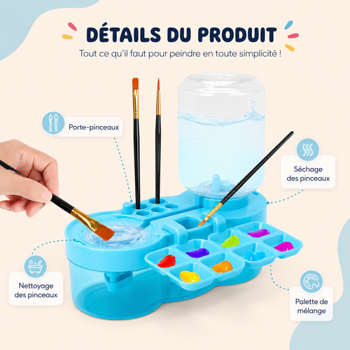 StudioBrush™ Nettoyeur de Pinceaux Automatique