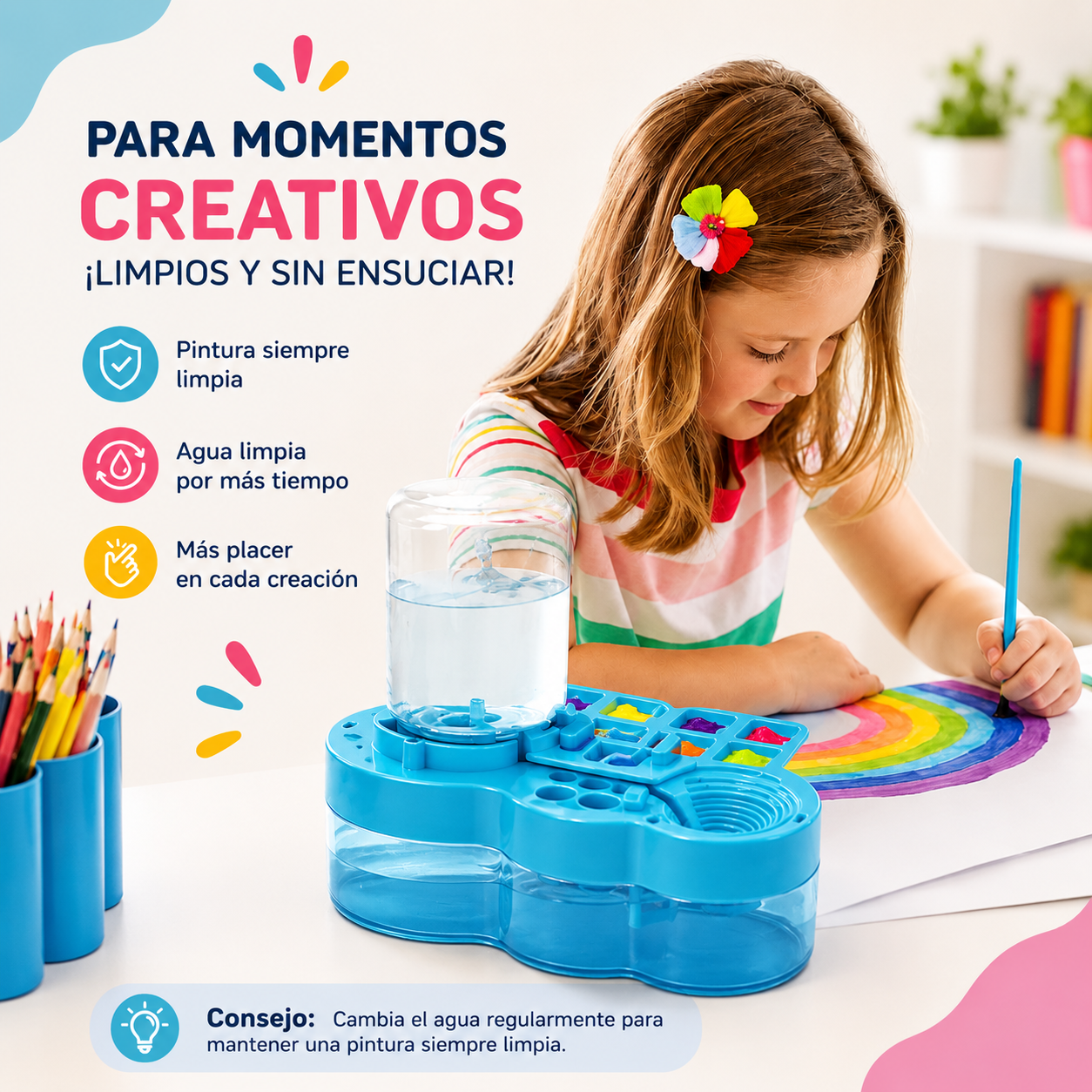 StudioBrush Limpiador Automático de Pinceles