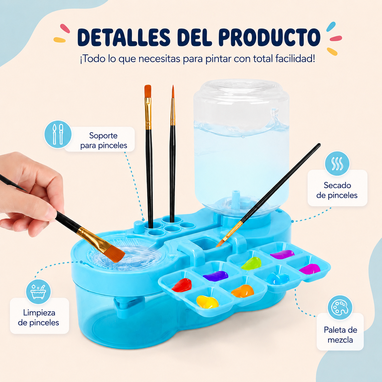 StudioBrush Limpiador Automático de Pinceles